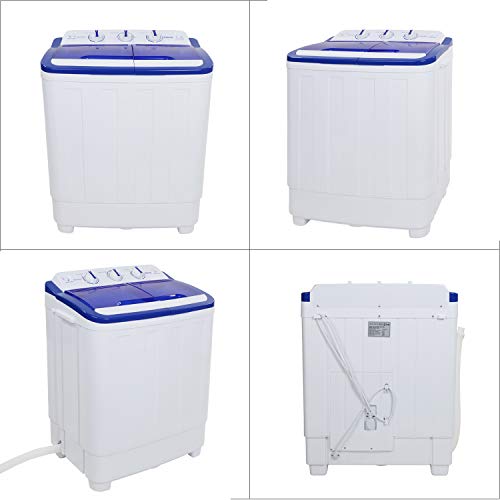 image for ROVSUN 16.6LBS Portable Washing Machine w/Twin Tub Electric Compact Mi