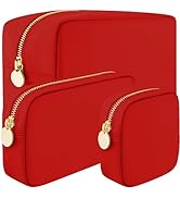 3 Piece Makeup Bag Set Mini, Small &amp; Large Cosmetic Bags for Women Girls Cute Makeup Bag set of 3