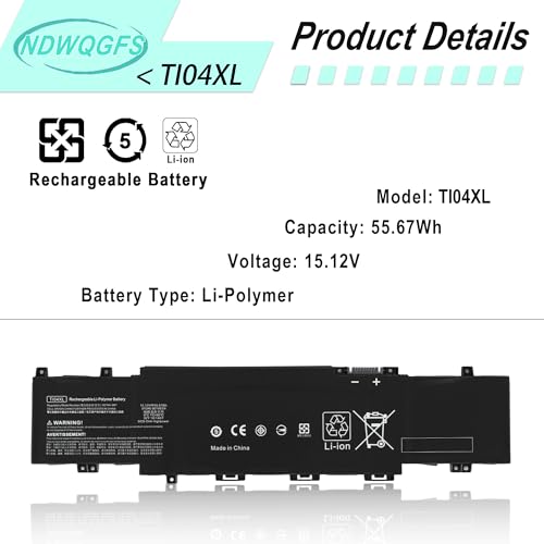 Image of TI04XL M24563-005 Laptop Battery Replacement for HP Envy 17-CH 17-CH0000NB 17-CH0027UR 17M-CH 17M-CH0013DX Series Compatible with HSTNN-IB9T M24420-1C1 M24420-1D1 TI04055XL