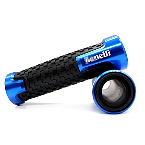 XJSM for Benelli TNT 125 135 TNT125 TNT135 2016 2019 2017 2018 Motorcycle 7/8'' 22MM CNC Handlebar Grips Handle Grip Handle Bar Accessories (Color : Blue)
