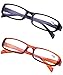 Produktbild KOOSUFA Lesebrillen herren Damen Augenoptik Lesehilfe Stärken schwarz braun lesebrille set 1.0 1.5 2.0 2.5 3.0 3.5 4.0 (2 PCS(Schwarz + Braun), 2.5)