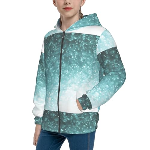 Abstract Bokeh Lights Kids Pullover Hoodies Boys Zip Up Sweatshirts Girls Athletic Clothes with Pocket