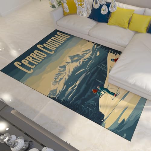 Tapis ski hivernal résistant, tapis de sol lavable doux - 3