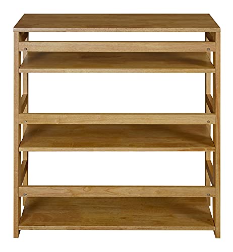 Regency Flip Flop 34-Inch High Folding Bookcase- Medium Oak #TOP3