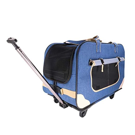 KKCD -Pet sparkcykel transportbox-vagn med teleskophandtag/hund katt 4 cykelhållare hund bärbar barnvagnsryggsäck andningsaktiv valp scooter bagage bil resa transportväska husdjursvagn