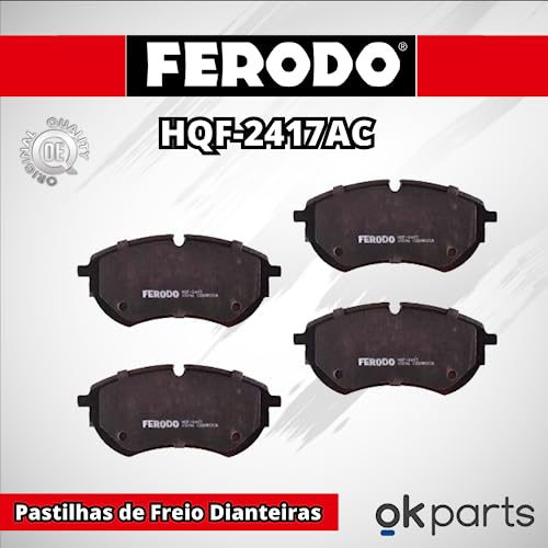 Kit de Pastilhas de Freio Compatível Volkswagen AMAROK 3.0 V6 Dianteiras Cerâmica Antirruído FERODO