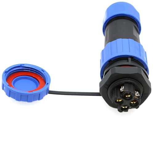 Conector impermeable TY20 4 pines 25A macho hembra sin soldadura miniatura 2