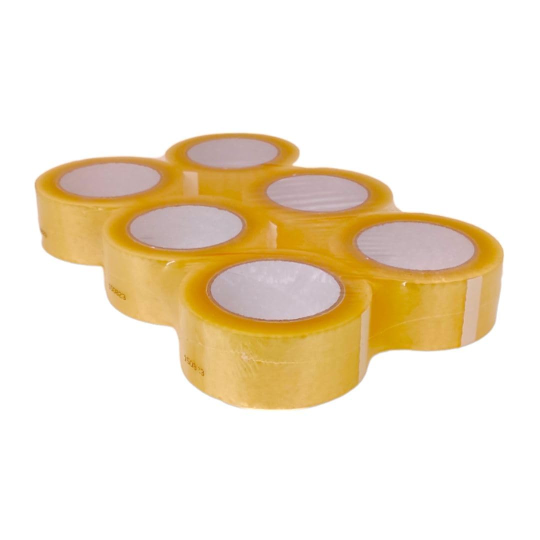 Nastro Adesivo Trasparente - 36 Rotoli - 132 Metri a rotoli 1584 Metri Totali - Made in Italy Alta Qualità - Adesione Superiore per Imballaggi, Spedizioni e Artigianato