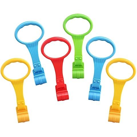 JoyPlus 6PCS Baby Playpen Ring Baby Crib Pull up Rings Baby Bed Stand Up Rings Baby Walking Assistant Baby Walker Baby Crib Hanging Rings Cover