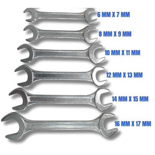 Jogo de Chave Boca Fixa 6 a 17mm Kit com 6 Peças Excellent EDA
