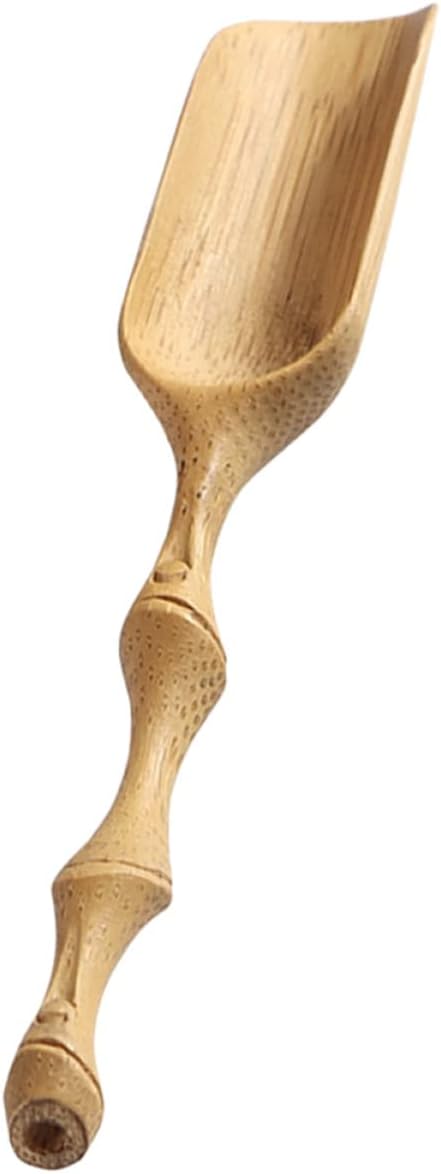 Cabilock Bamboo Tea Scoop Hand-carved Tea Spoon Natural Bamboo Material Precision Measurement