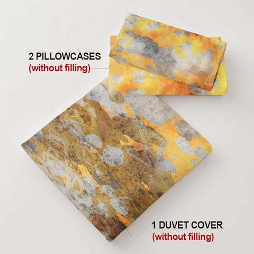 Drap-housse marbre orange 90x200 pour un décor de chambre moderne - 8