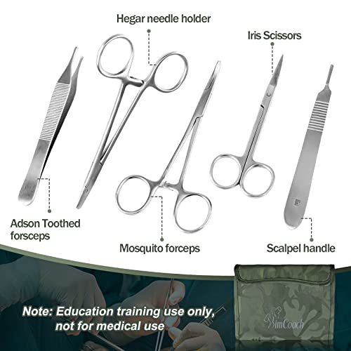 Image of SimCoach Suture Practice Kit(48 Pcs), Suture Kit for Student Training Use Only, Complete Suture Training Tool Kit, Suture Pad for Education Use Only