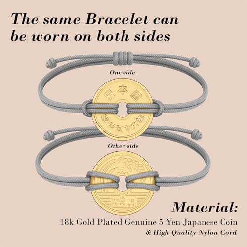 Image of HOBBY OF KINGS Good Luck Coin Bracelet | 18k Gold Plated Wristband | Handmade Jewelry for Collectors and History Lovers