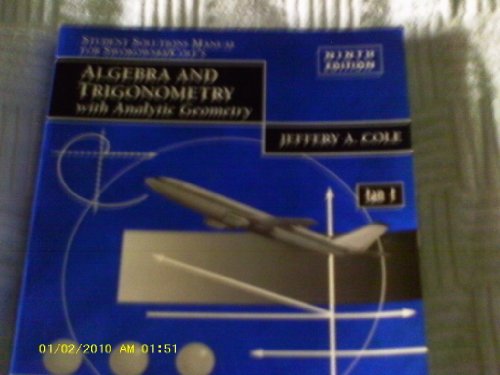 Algebra and Trigonometry with Analytic Geometry: Student Solutions Manual