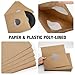 Facmogu 20PCS 12 Inch Brown Kraft Paper Vinyl Record Inner Sleeves, 110gsm Paper Poly Lined Vinyl Covers, 33 RPM Anti Static & Acid Free Record Album Sleeves Protective Jackets for LP Records Storage