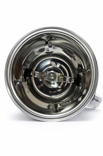 Image of Wonder Star Dome Jar 1500 ml Compatible with All Sujatha Model Mixer Grinder | Aluminium Base Riveted Jar | Leak Proof Silicon Ring | Polycarbonate Lid with 3 Lock Clips