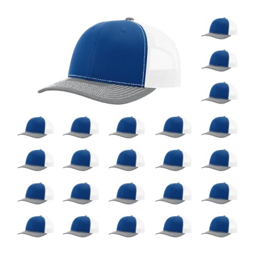 Richardson 112 Classic Six-Panel Adjustable Snapback Trucker Cap | Bulk Packs Available