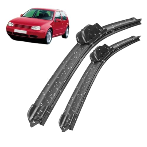 Coche Escobilla limpiaparabrisas Delanteros Traseros para VW Golf Mk4 1997-2004 21+19, Juego de Escobillas Parabrisas Planas, Todos Los Climas de Ventana Limpi