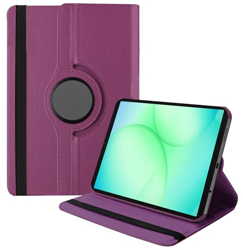 Image of TGK 360 Rotatable Smart Flip Cover for Samsung Galaxy Tab A11 8.7 Inch Case 2025 / Galaxy Tab A9 8.7 Inch 2023 (Purple)