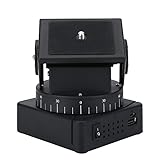 【Ángulo ajustable】 Ángulo de giro de 230 grados, ángulo de título de 60 grados, velocidad de giro de 2,5 rpm y velocidad de título de 1,5 rpm, ángulo ajustable en las direcciones de giro e inclinación para satisfacer sus diferentes necesidades de grabación, diseñado para cámaras WiFi y videocámaras que pesen menos de 260 g.