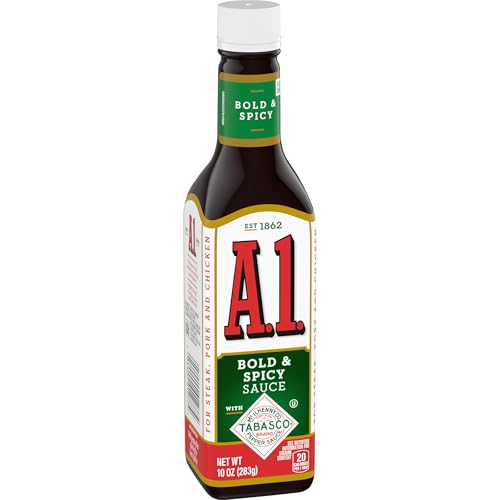 A.1. Bold & Spicy Steak Sauce, 10 oz Bottle (Pack of 3)