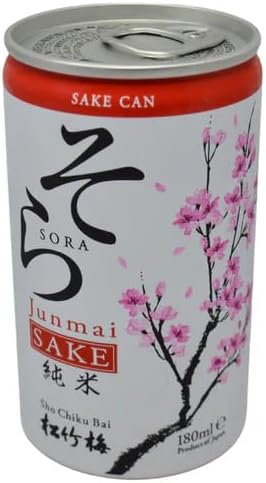 Shochikubai SAKE CAN SORA Junmai Sake 180ml 15.2% | Premium Japanese Junmai in Ready to Drink Can