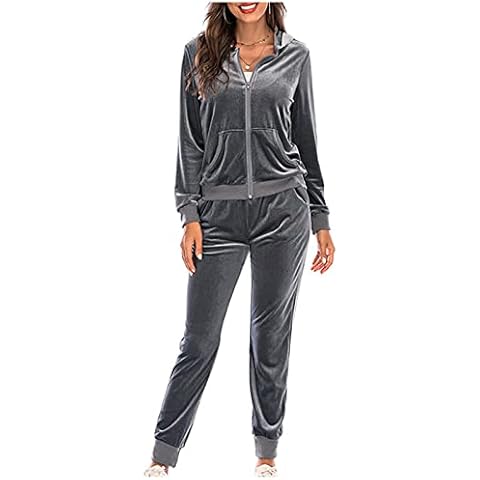 NSICBMNO Women's Velour Tracksuit Set Cover
