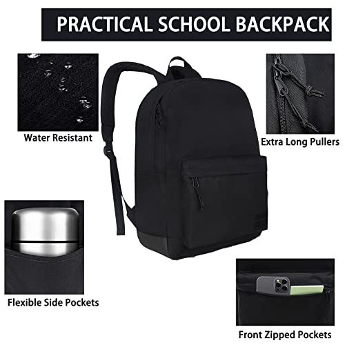 Supacool Lightweight Casual Laptop Backpack With Usb Charging Port For For Men And Women, School Bookbag For College (Full Black) #TOP4