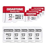 【5年保証】GIGASTONE マイクロSDカード 32GB 5個セット microSDHC UHS-I U1 C10 フルHD アクションカメラ スポーツカメラ 90MB/s Full HD 動画 SDアダプター5枚付き【Nintendo Switch 1動作確認済】