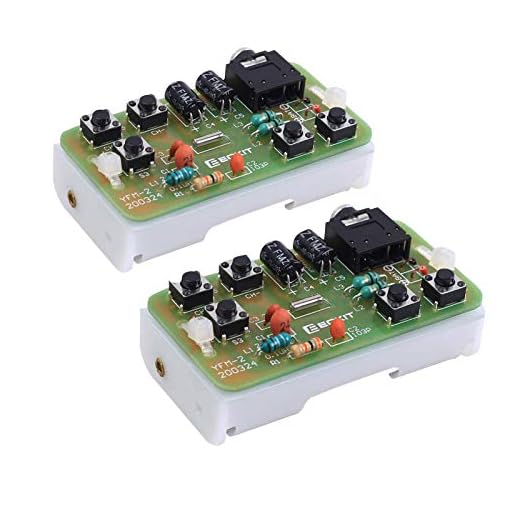 2 PCS DIY Radio Kit, Icstation FM Radio Kit 76MHZ-108MHZ Soldering Project Radio Module DIY Kits Electronic Solder Practice Kit for School STEM Labs Physics Science Educational