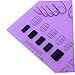 Mipcase Silicone Nail Art Stamping Mat Purple Workspace for Nail Polish Coloring Practice Easy Cleanup Storage Includes Ruler for Accurate Designs