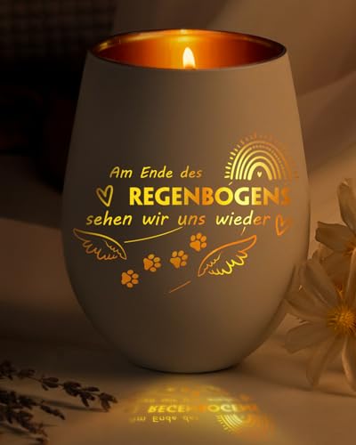 Weiß Trauerlicht mit Gravur - Trauergeschenk für Tierbesitzer - Haustier Denkmal Kerzenhalter - Trauer Deko Windlicht - Trost Geschenke für Tierbesitzer - Trauer Deko Grablicht für Katzen, Hunde Weiß Trauerlicht mit Gravur - Trauergeschenk für Tierbesitzer - Haustier Denkmal Kerzenhalter - Trauer Deko Windlicht - Trost Geschenke für Tierbesitzer - Trauer Deko Grablicht für Katzen, Hunde