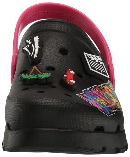 Skechers Women's FOAMIES Arch Fit Footsteps - Stardust Clog, Black Multi, 8