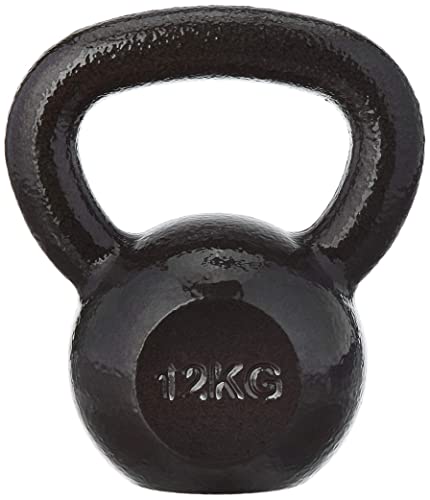 Image of amazon basics Cast Iron Kettlebell (12 Kg), Black