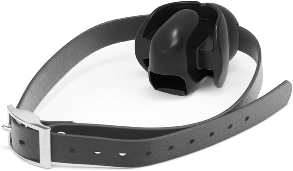 Heuceo Tongue Fixed Bondage Ball Gag for Sex, Open Mouth Silicone Ball, SM Restraints Toys Sex Gag Mouth Plug, Adjustable Extreme for Fetish Adult Play Bondage BDSM Sex Gag Ball Adult Toys (Black)