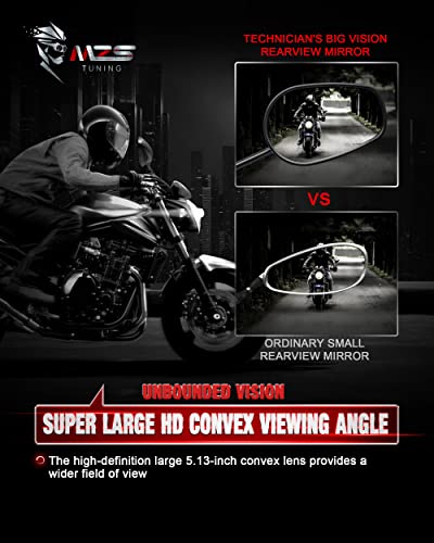 MZS Black 10MM Universal Mirrors