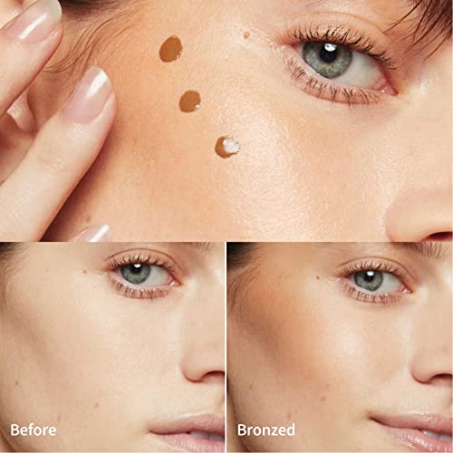 Bronzer Cream, Liquid Bronzer Face Contour Shaping and Contouring Cream, Even Skin Tone, Improve Dullness - Image 5