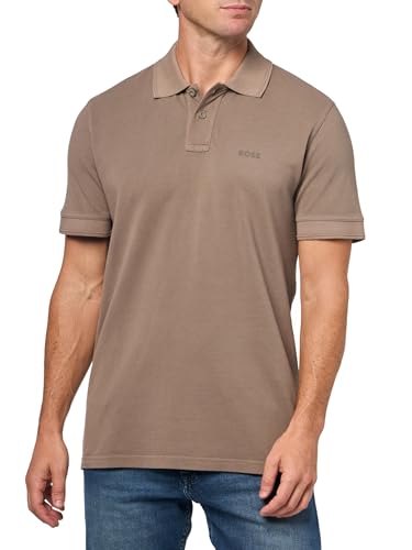BOSS, Basic Short Sleeve Pique Polo Shirt, Cedar, M