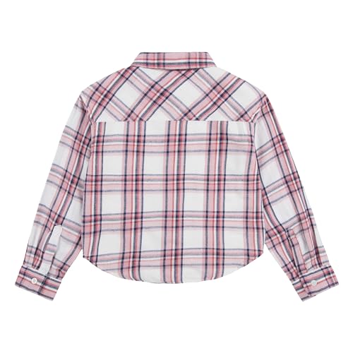 Levi's® Girl's Long Sleeve Sherpa Lined Flannel Top (Big Kids)2