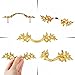Fvstar 10 Pack Antique Dresser Handles,Kitchen Cabinet Pulls,Gold Drawer Pulls 2.5 inch Hole to Hole,Decorative Dresser Drawer Pulls Handles for Cabinet,Cupboard