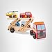 Melissa & Doug Emergency Vehicle Carrier Wooden Truck with 4 Rescue Vehicles
