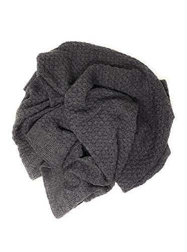 | Babies’ Receiving & Security Blanket | 100% Baby Alpaca Wool, Unisex, Allergen & Dye Free, Luxury Heirloom Quality (Charcoal Honeycomb)2