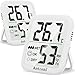 Antonki 2 Stück Innen Raumthermometer,Digital Thermometer Hygrometer Temperaturmonitor, innen Temperatur und Luftfeuchtigkeitmessgerät für Gewächshaus, Wohnzimmer Thermometer Hygrometer günstig Kaufen-Antonki 2 Stück Innen Raumthermometer,Digital Thermometer Hygrometer Temperaturmonitor, innen Temperatur und Luftfeuchtigkeitmessgerät für Gewächshaus, Wohnzimmer