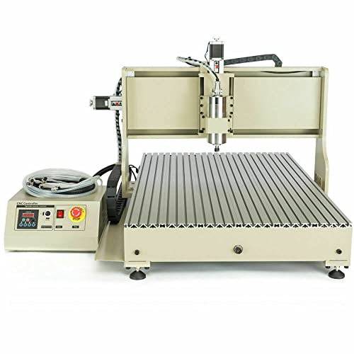 6090 4-Achsen-CNC-Maschinen-Kit Professionelle Fräsmaschine CNC-Graviermaschine 2,2-kW-Spindelmotor + USB-Anschluss Metall-Holzgravurmaschine + Werkzeugsensor Professionelle Fräsmaschine