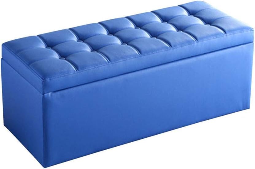 Banc à chaussures bois massif, pouf rangement salon et coffre entrée