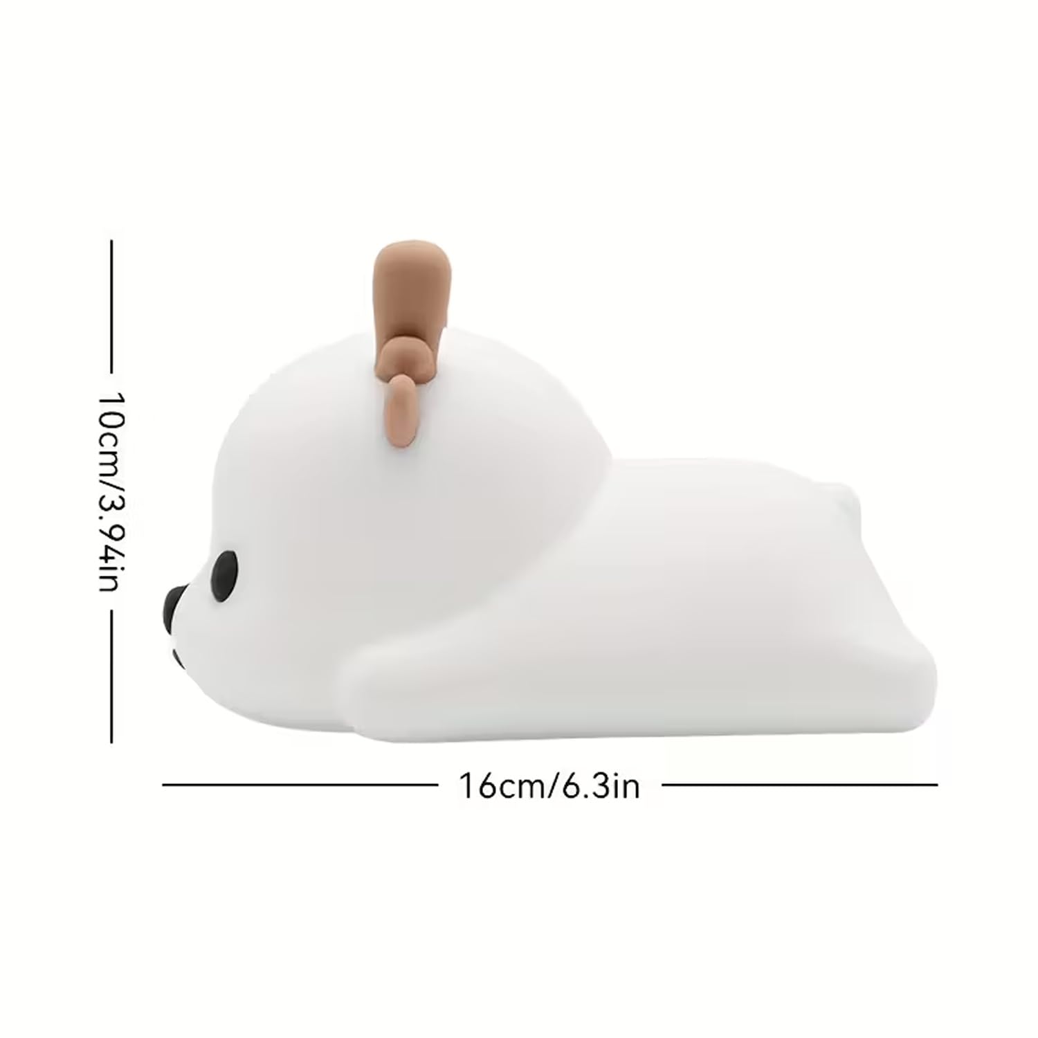 Luce notturna a LED per bambini Cervo Lampada da comodino Carina con 3 livelli di luminosità Luce silenziosa in silicone per neonati Lampada touch Ricarica USB Kawaii Luce camera da letto dei bambini