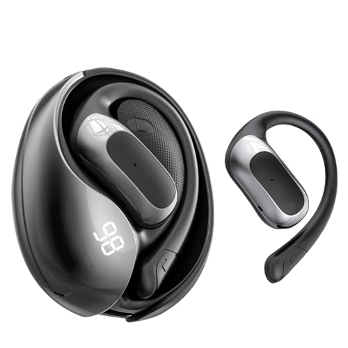 MTOXW Écouteurs Traducteurs Instantané IA, Casques Traduction Simultanée en Temps Réel en135 Langues avec APP, Écouteurs Bluetooth 5.4 Casque à Oreille Ouverte, Son stéréo HiFi pour iOS et Android