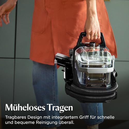 BISSELL SpotClean HydroSteam, Polsterreiniger Gerät, Teppichreiniger mit HydroSteam Technologie, Dampfreiniger, Nasssauger für Teppiche, Polster, Auto & Mehr, Leistungsstarker 1000W Motor, 3689N
