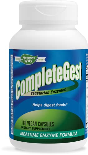Nature’s Way Completegest Vegan Enzymes, 180 Capsules #TOP16